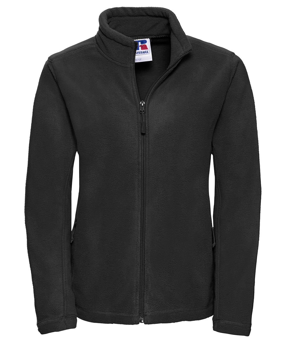 Personalised Jackets - Black Russell Europe Women's full-zip outdoor fleece