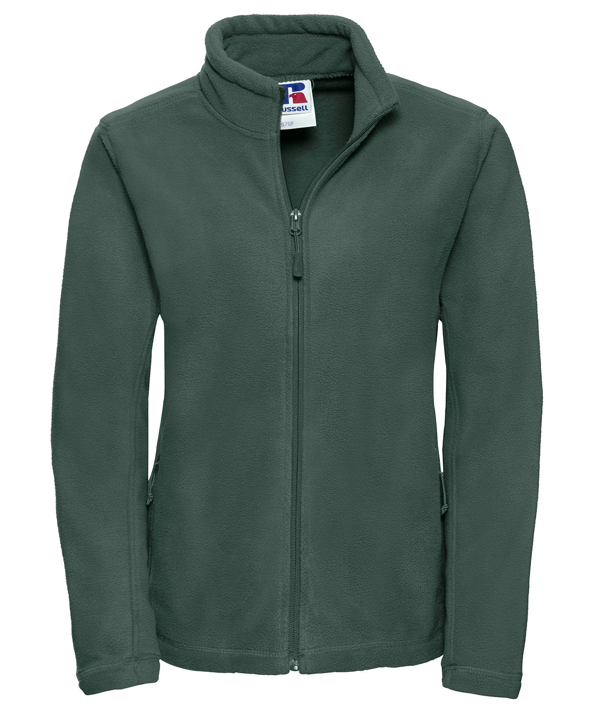 Personalised Jackets - Black Russell Europe Women's full-zip outdoor fleece