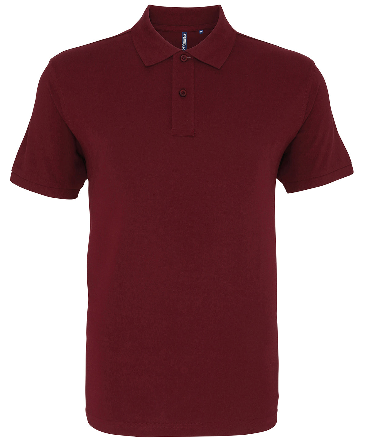 Personalised Polo Shirts - Mid Red Asquith & Fox Men's Classic fit polo