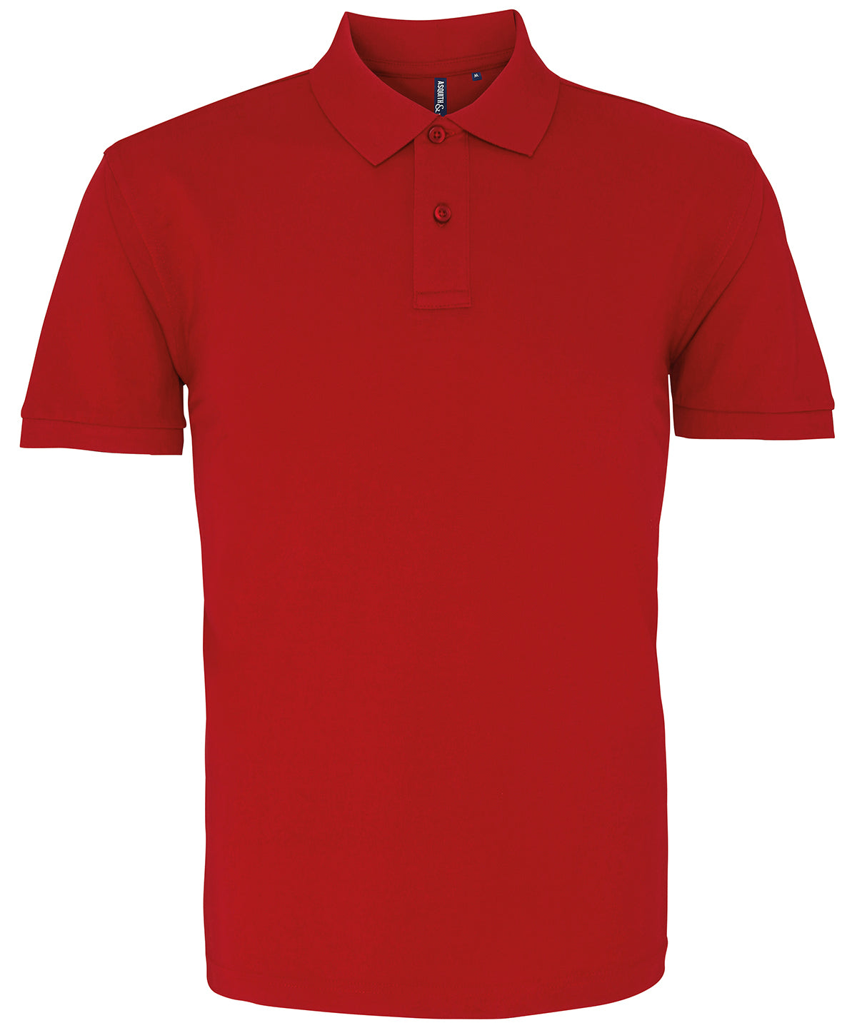 Personalised Polo Shirts - Mid Red Asquith & Fox Men's Classic fit polo