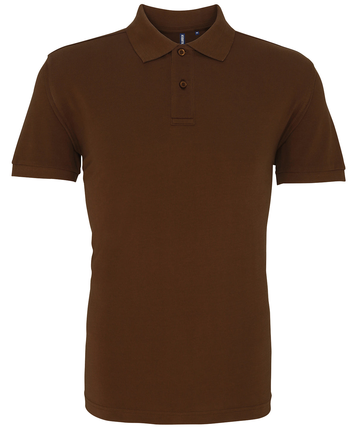 Personalised Polo Shirts - Dark Brown Asquith & Fox Men's polo