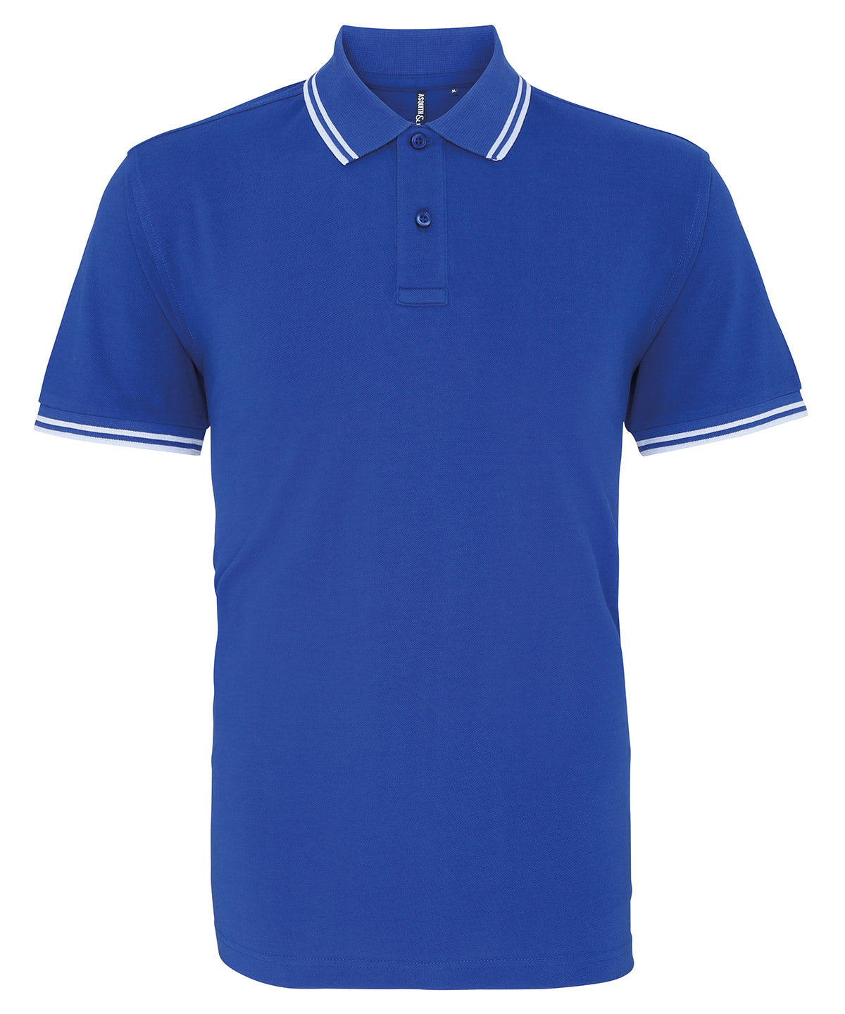 Personalised Polo Shirts - Black Asquith & Fox Men's classic fit tipped polo