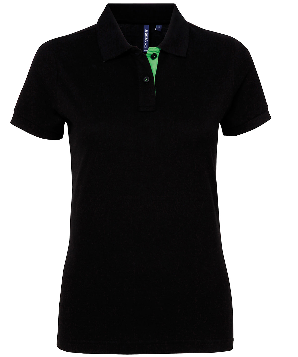 Personalised Polos - Asquith & Fox Women's contrast polo