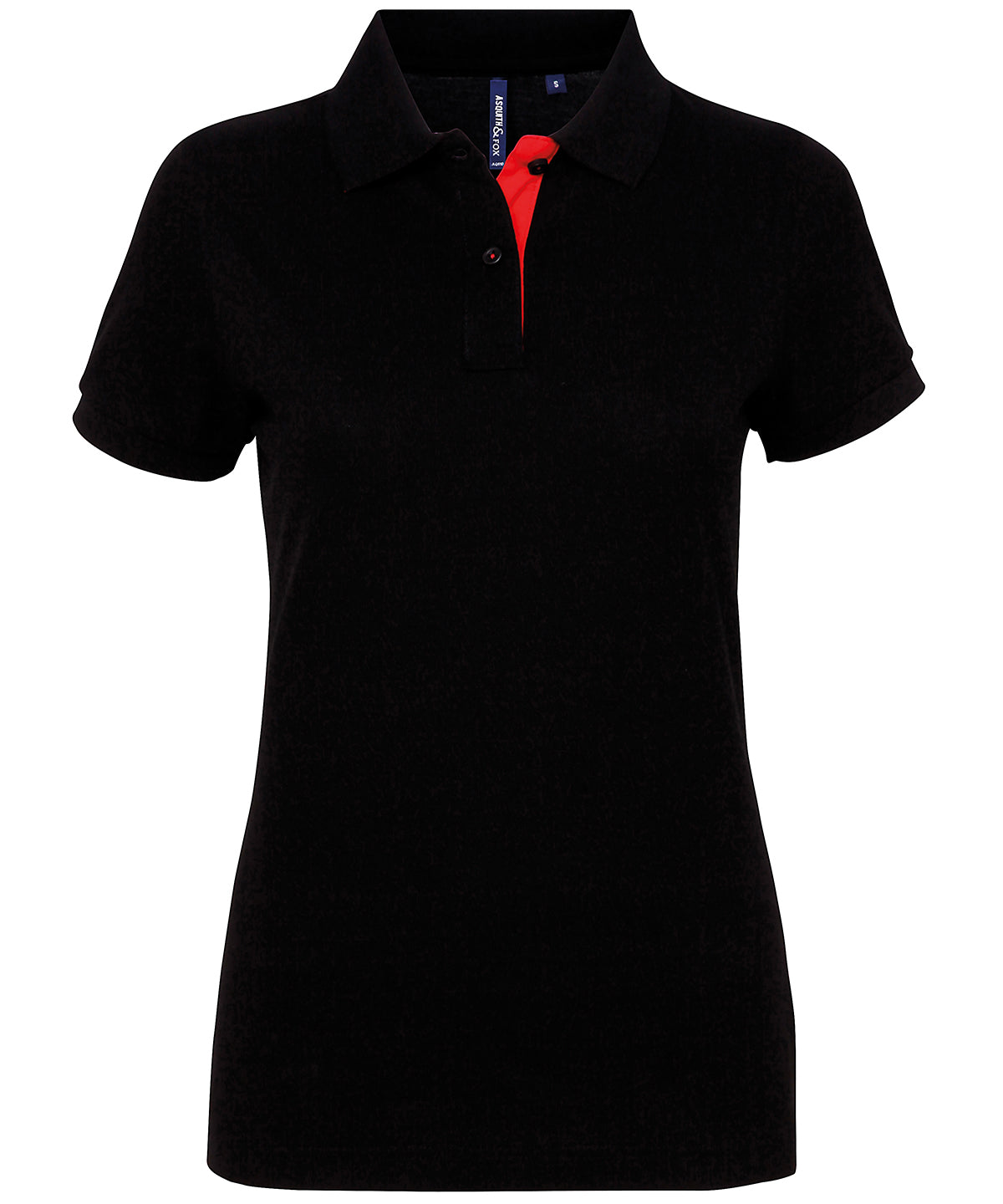Personalised Polos - Asquith & Fox Women's contrast polo