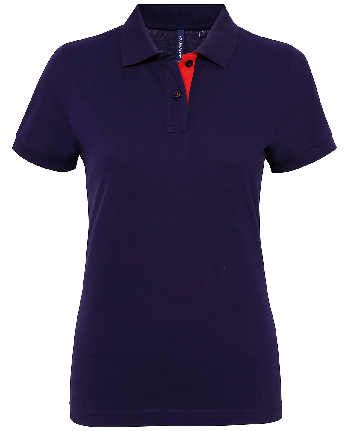 Personalised Polos - Asquith & Fox Women's contrast polo