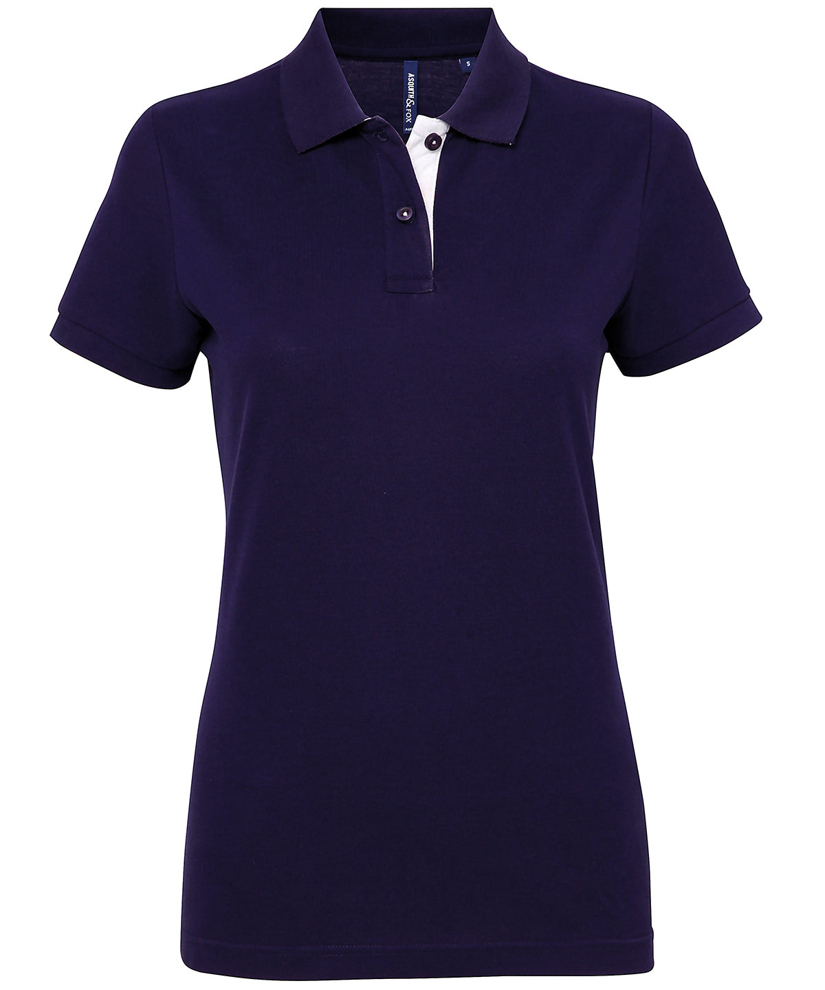 Personalised Polos - Asquith & Fox Women's contrast polo