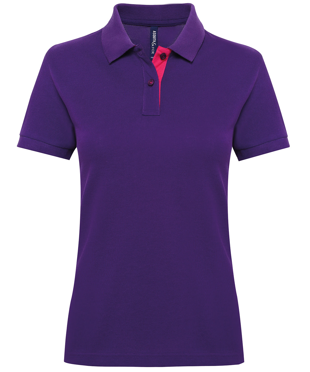 Personalised Polos - Asquith & Fox Women's contrast polo