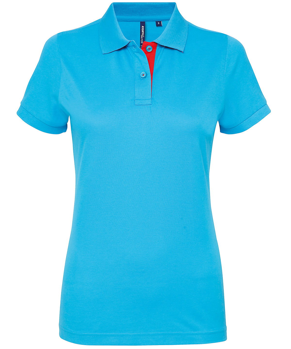 Personalised Polos - Asquith & Fox Women's contrast polo