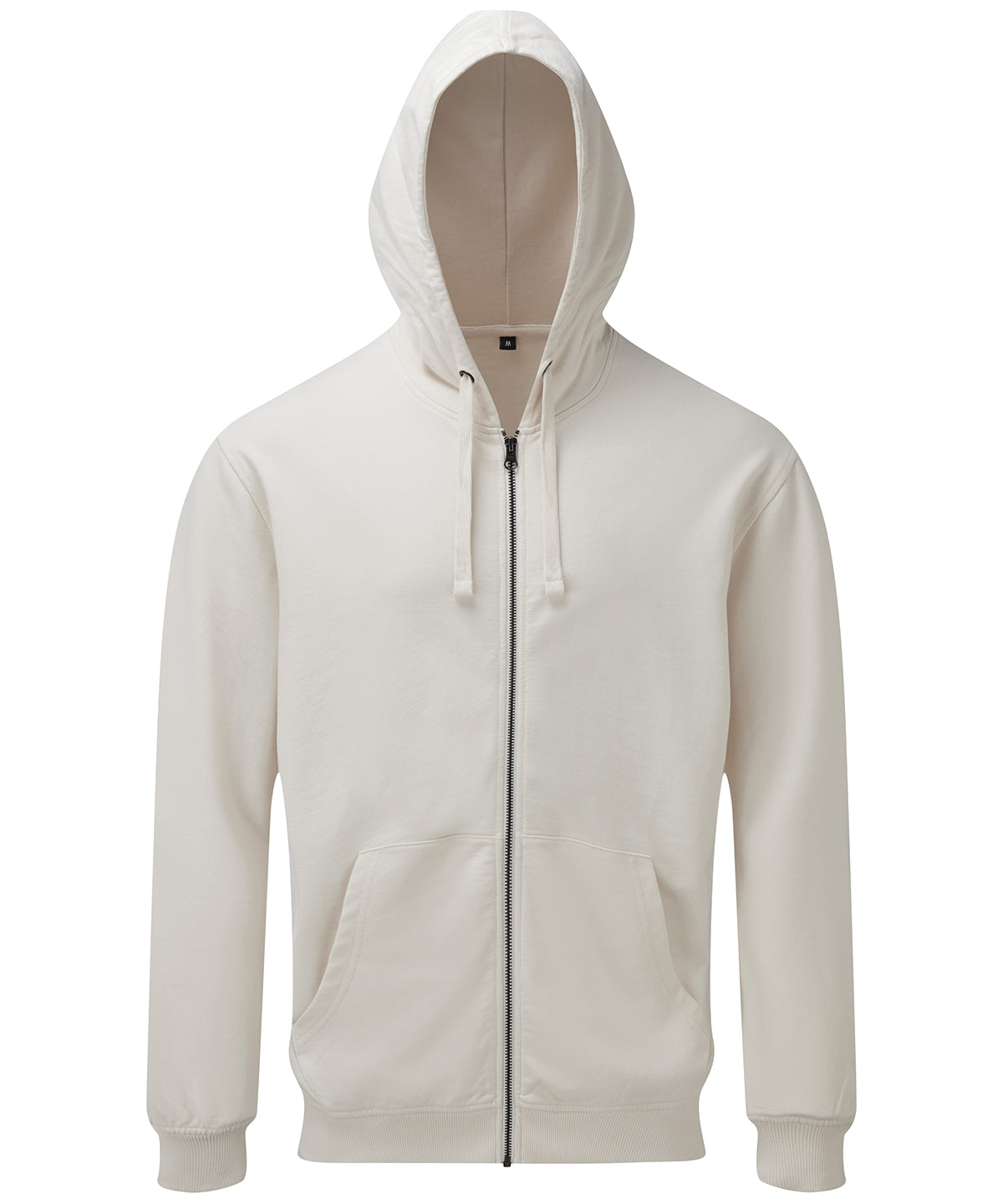 Personalised Hoodies - Asquith & Fox Men's coastal vintage wash loop back zip through hoodie