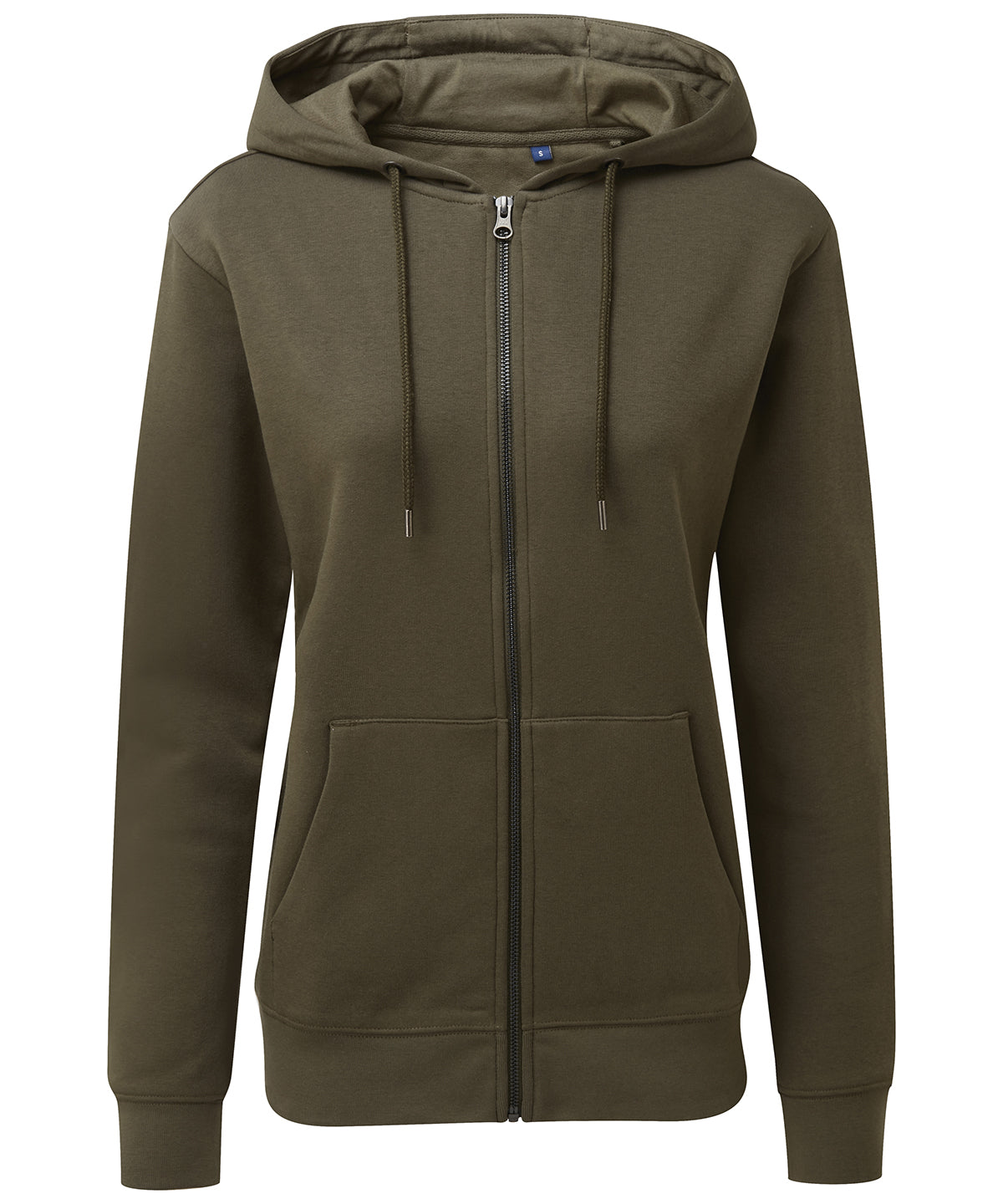 Personalised Hoodies - Turquoise Asquith & Fox Women's zip-through organic hoodie