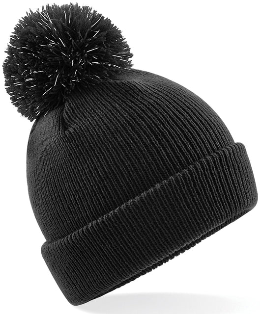 Personalised Hats - Beechfield Junior reflective bobble beanie