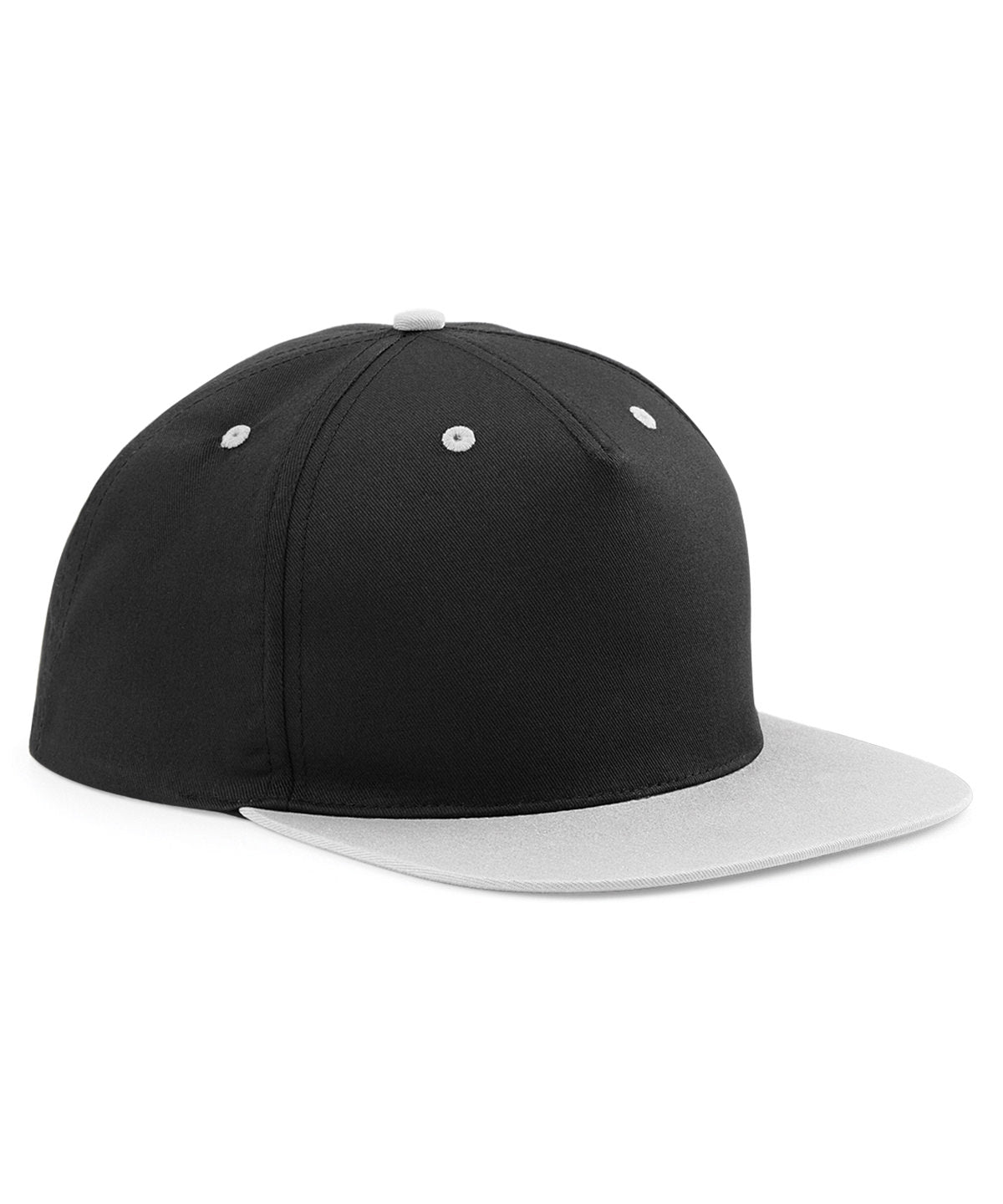 Personalised Caps - Black Beechfield 5-panel contrast snapback