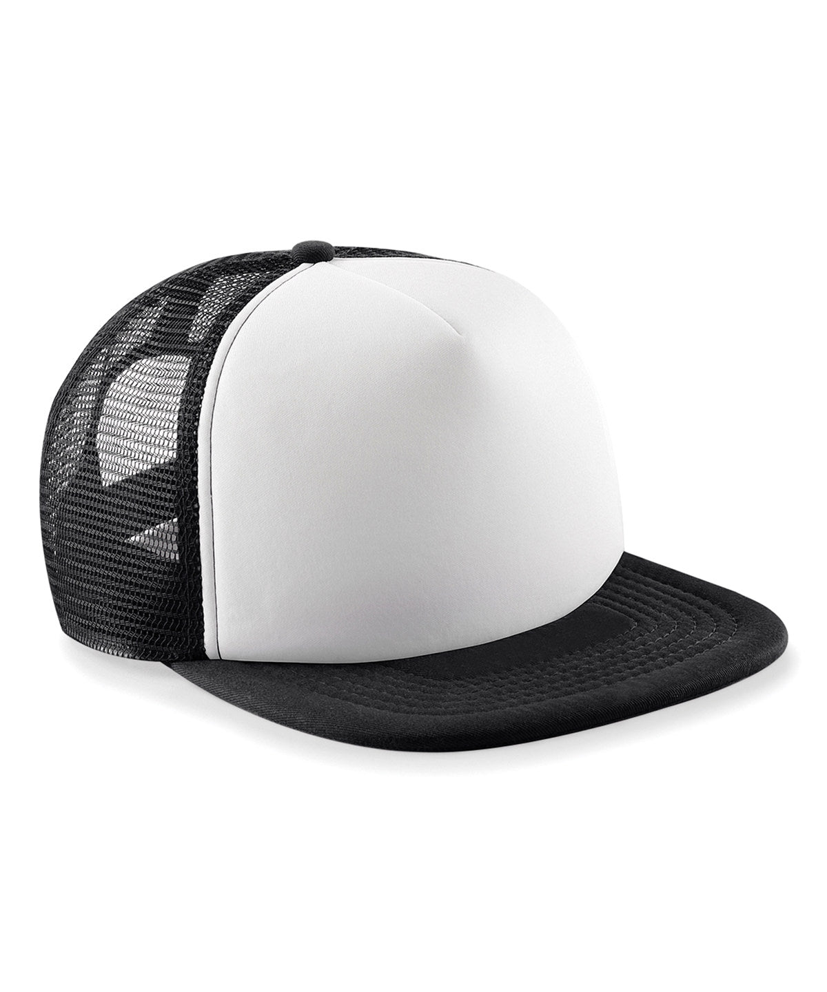 Personalised Caps - Black Beechfield Junior vintage snapback trucker