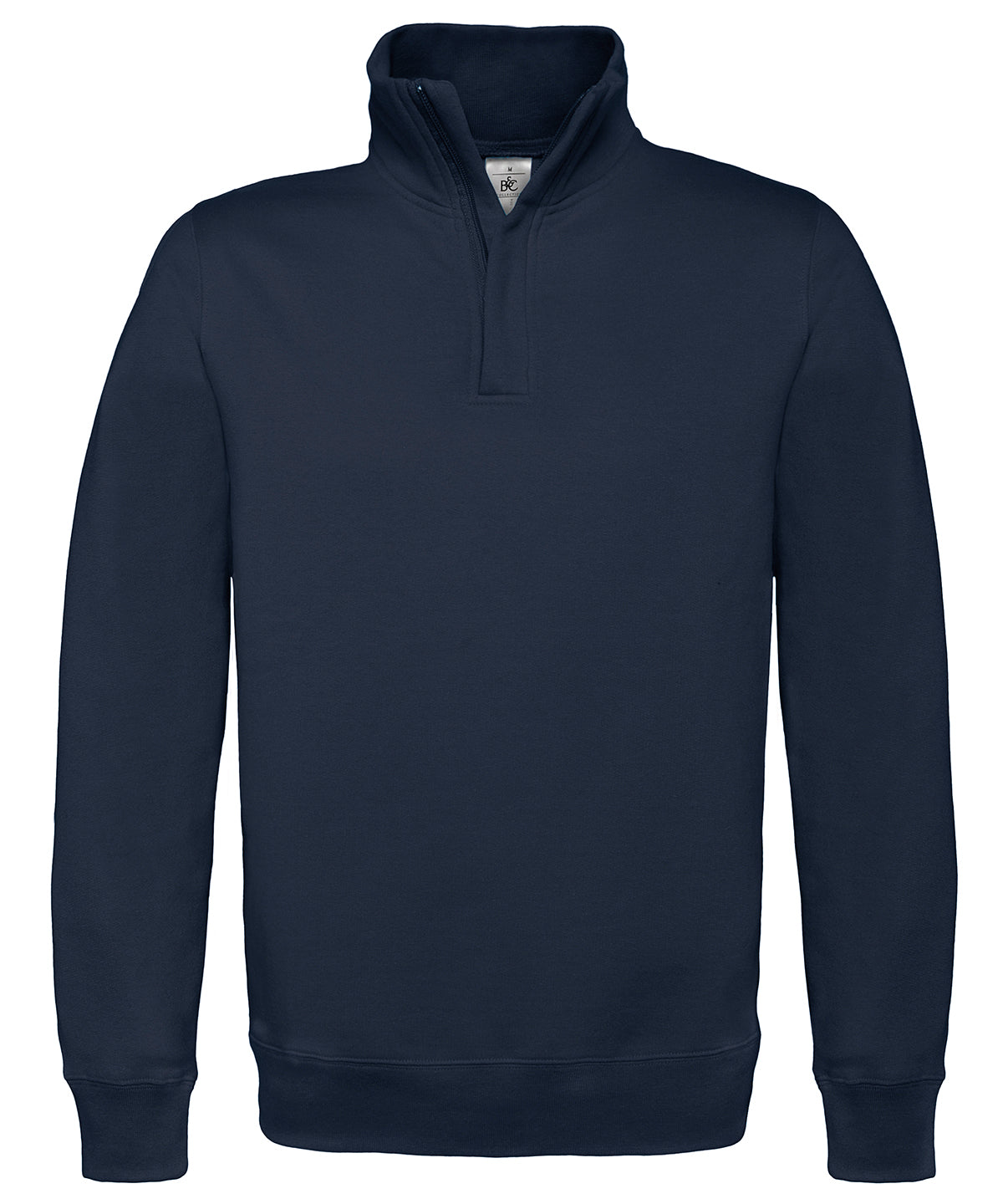 Personalised Sweatshirts - Black B&C Collection B&C ID.004 ¼ zip sweatshirt