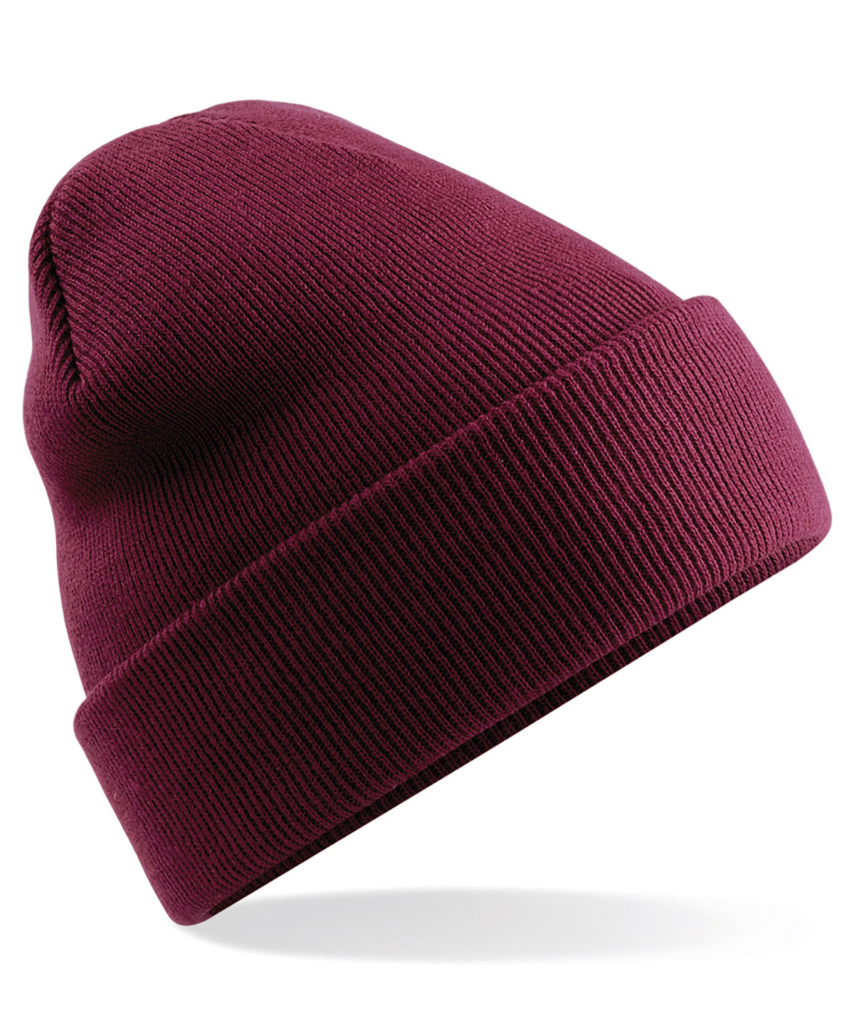 Personalised Hats - Bright Red Beechfield Original cuffed beanie