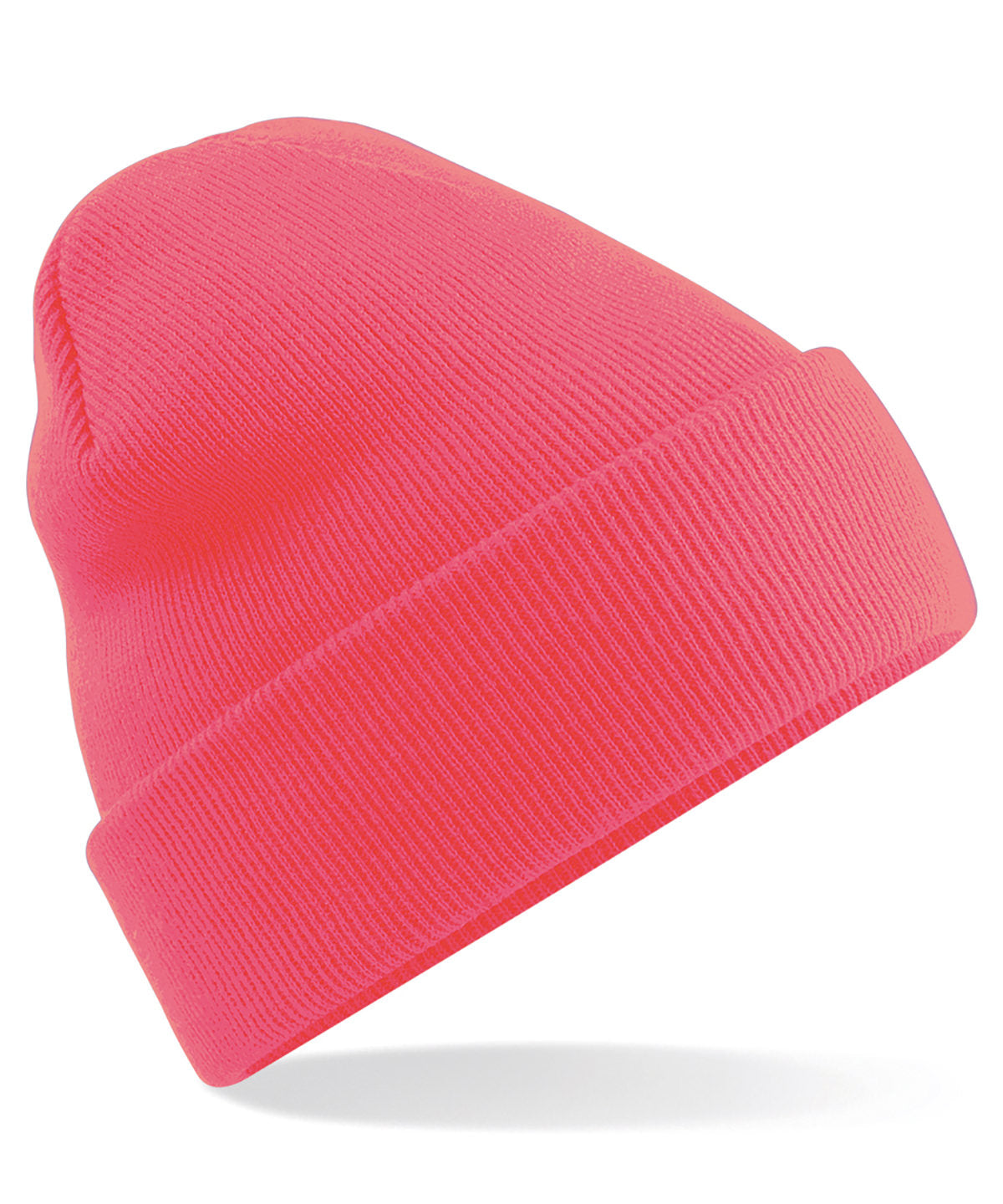 Personalised Hats - Neon Orange Beechfield Original cuffed beanie