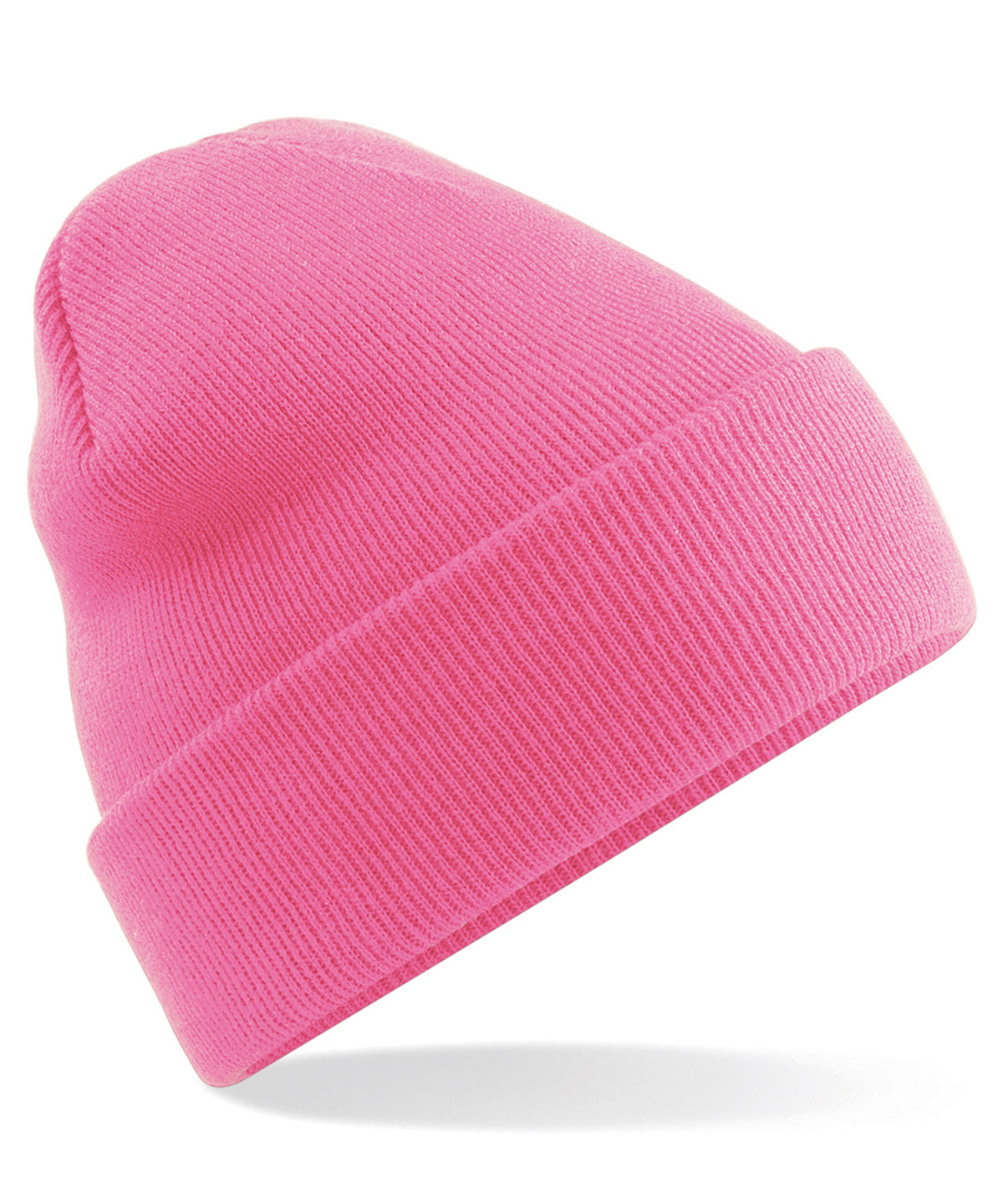Personalised Hats - White Beechfield Original cuffed beanie