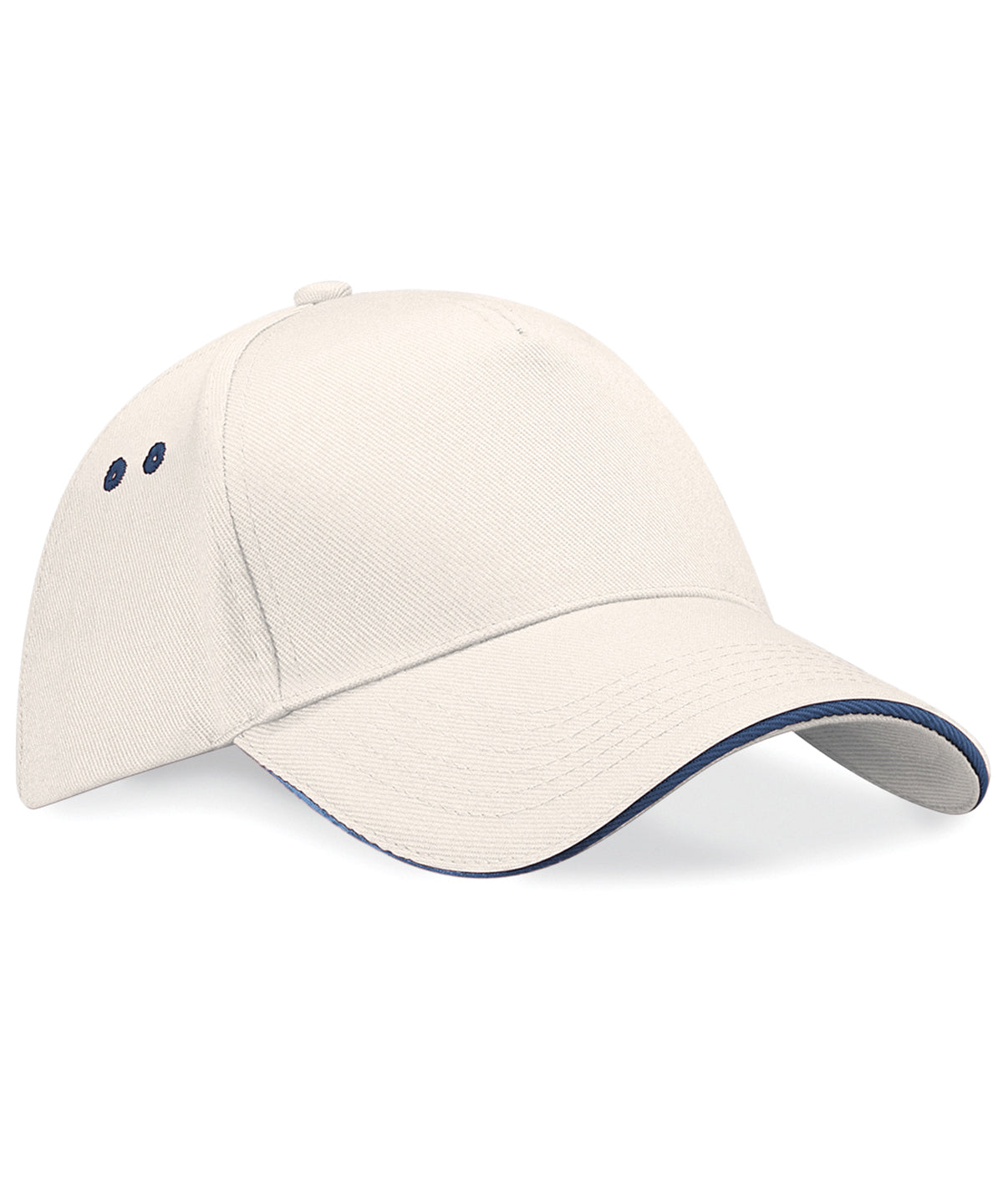 Personalised Caps - Natural Beechfield Ultimate 5-panel cap - sandwich peak
