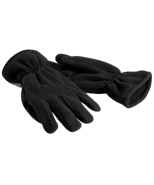 Personalised Gloves - Black Beechfield Suprafleece® Thinsulate® gloves