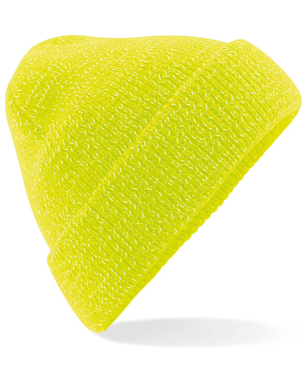 Personalised Hats - Neon Yellow Beechfield Reflective beanie