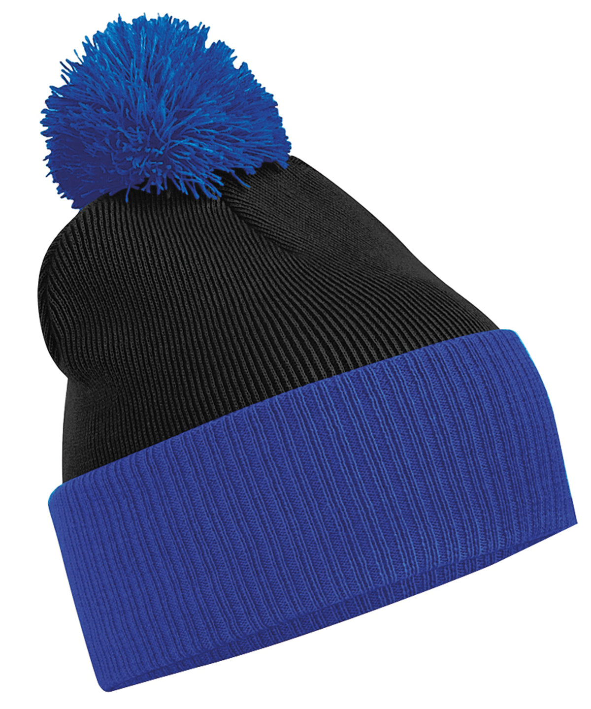 Personalised Hats - Black Beechfield Snowstar® two-tone beanie