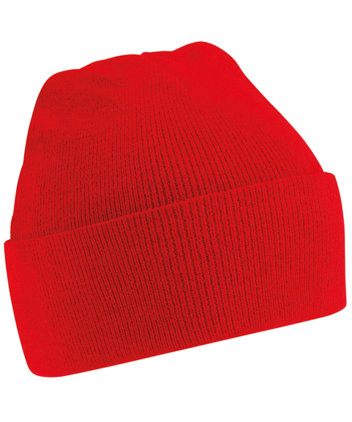 Personalised Hats - Mid Red Beechfield Junior original cuffed beanie