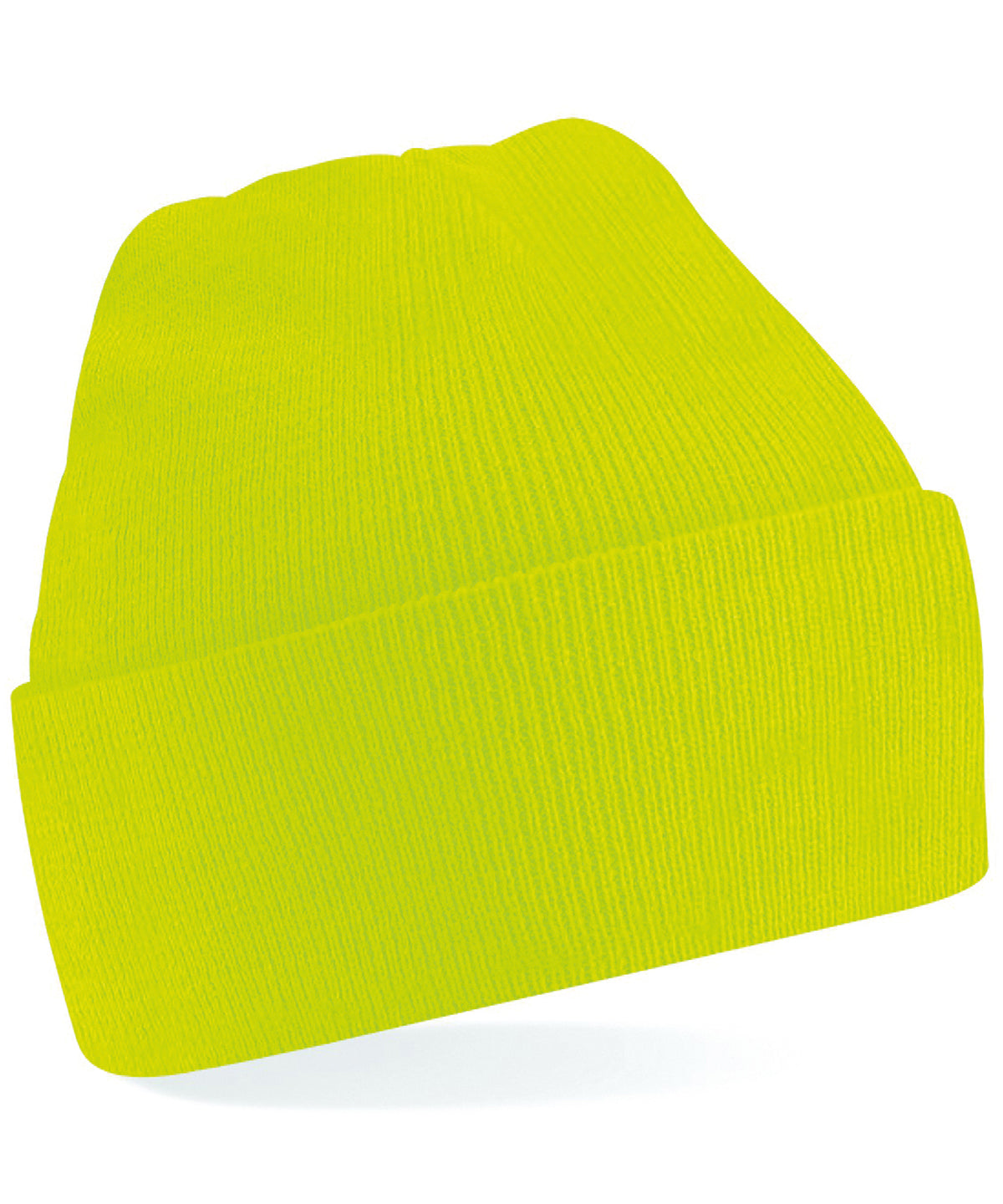 Personalised Hats - Neon Yellow Beechfield Junior original cuffed beanie