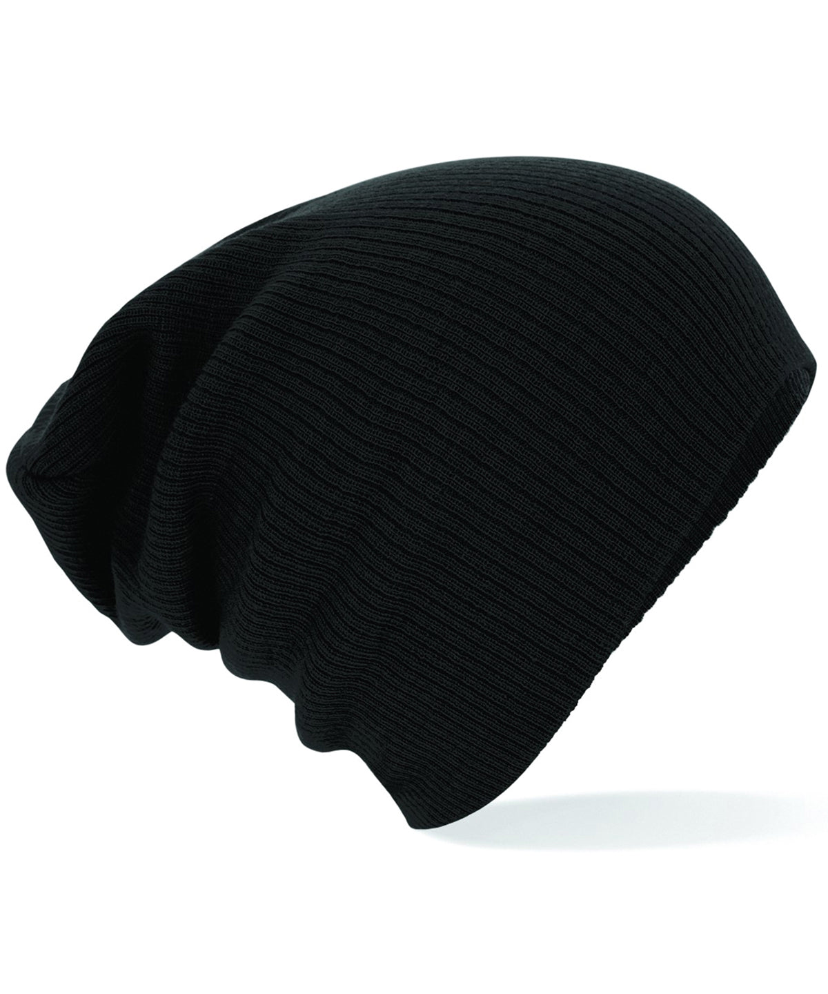 Personalised Hats - Black Beechfield Slouch beanie