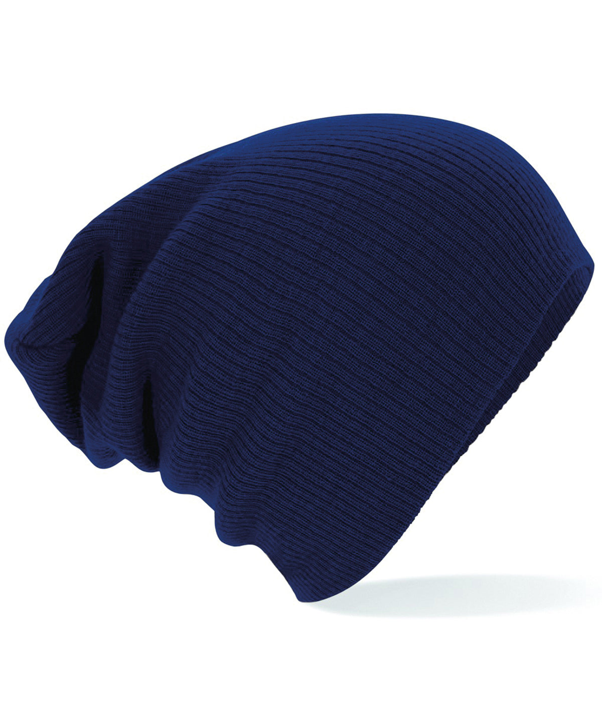 Personalised Hats - Navy Beechfield Slouch beanie