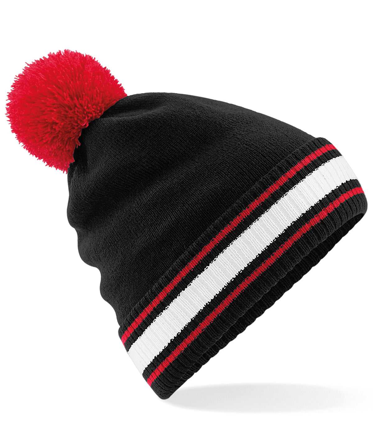 Personalised Hats - Black Beechfield Stadium beanie