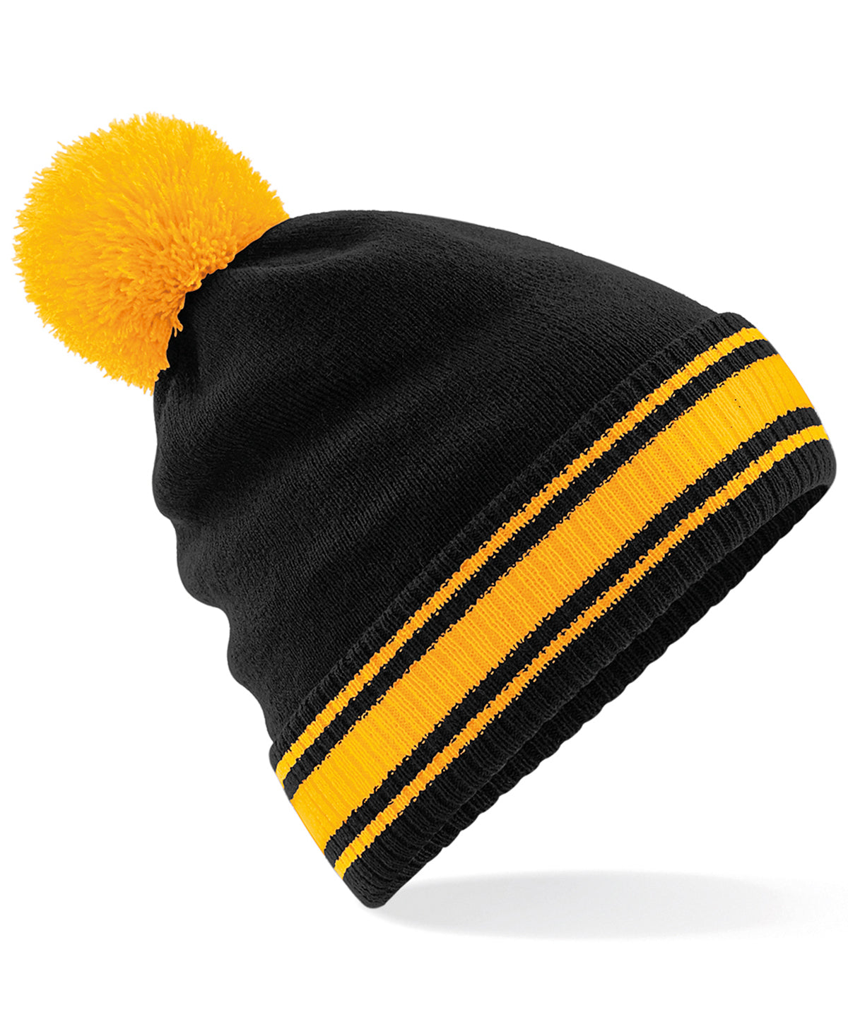 Personalised Hats - Black Beechfield Stadium beanie