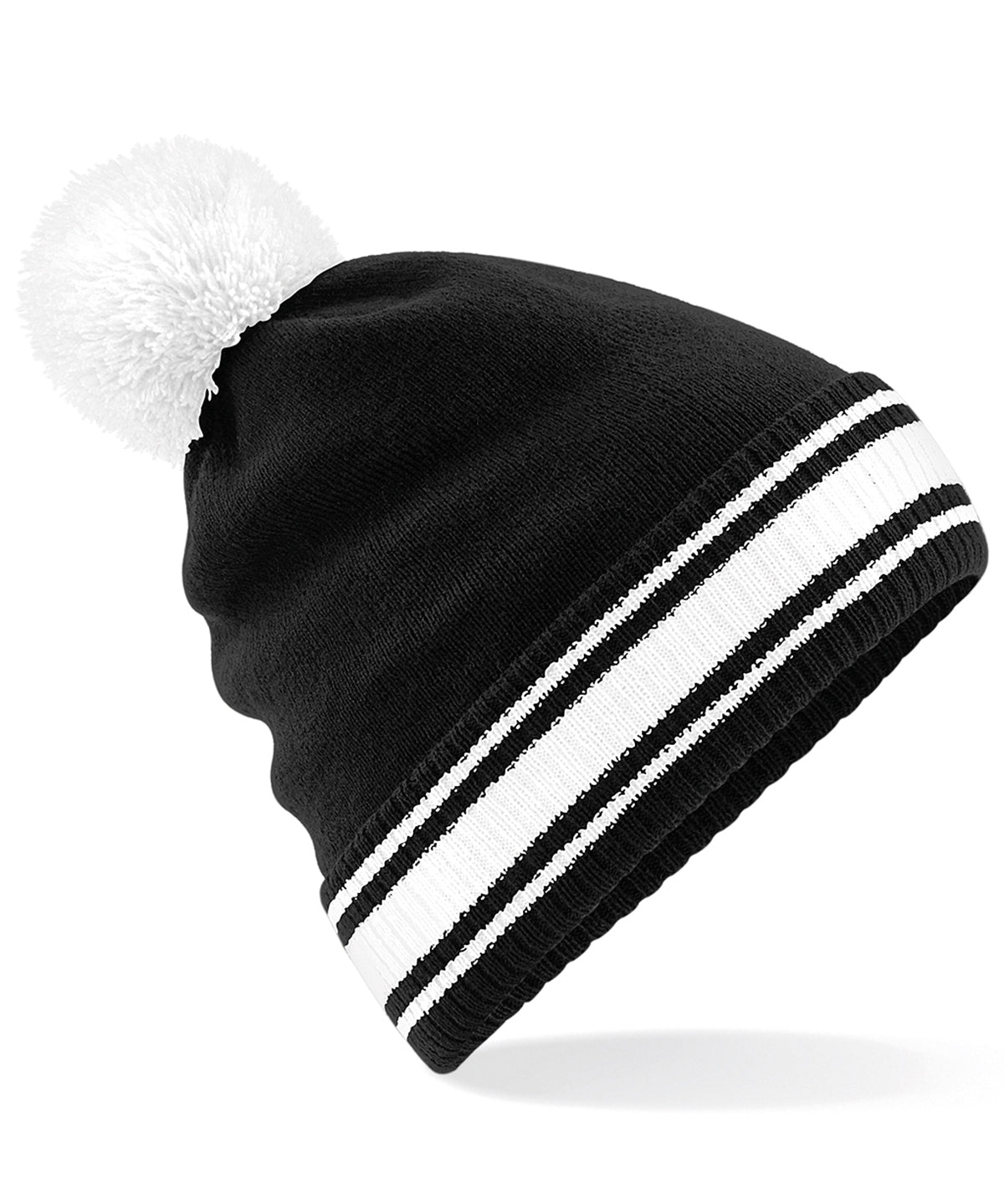 Personalised Hats - Black Beechfield Stadium beanie