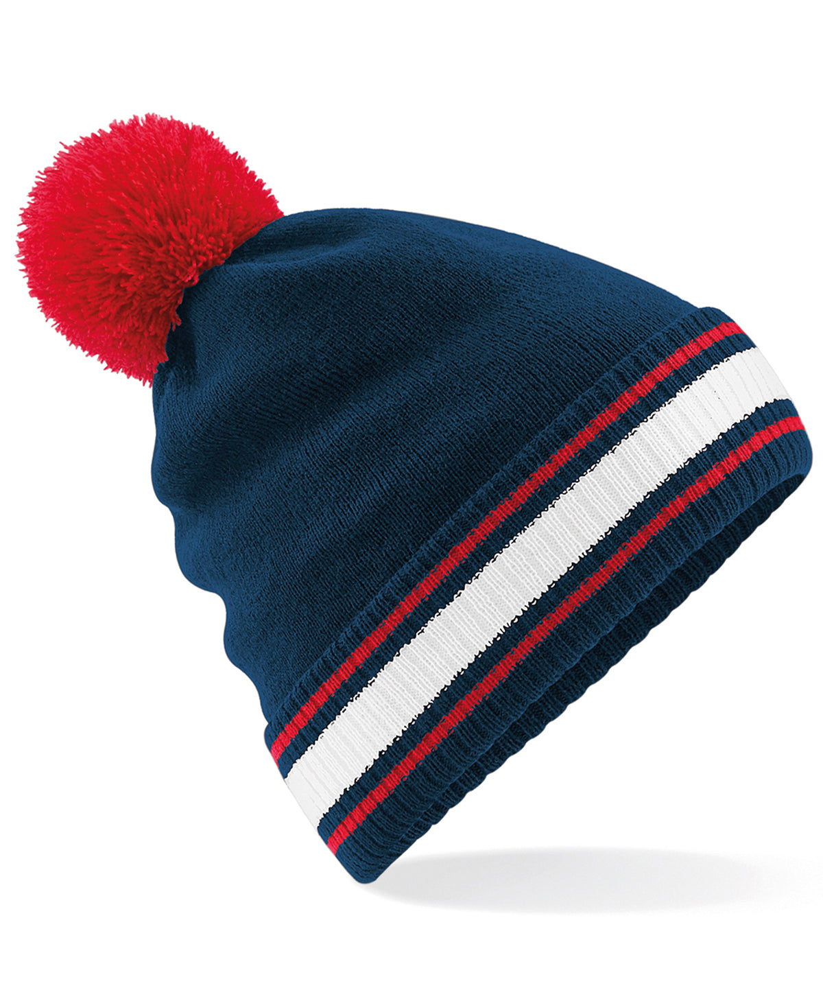 Personalised Hats - Navy Beechfield Stadium beanie