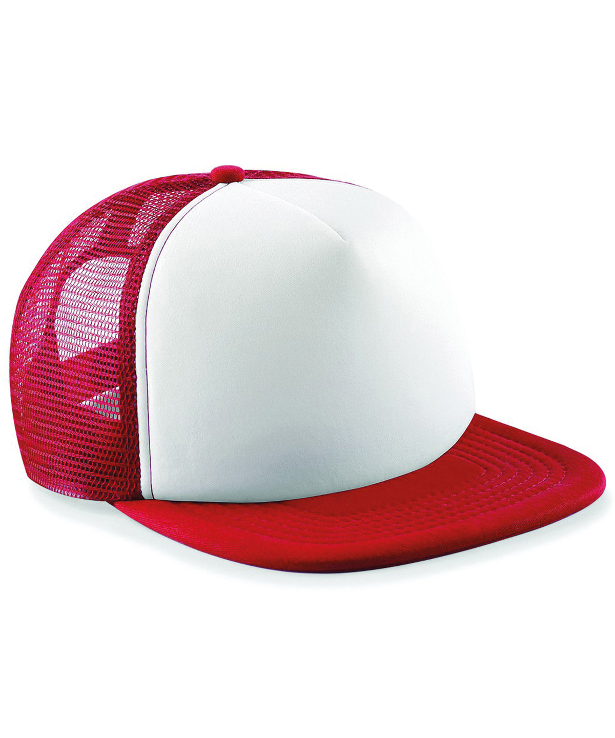 Personalised Caps - Mid Red Beechfield Vintage snapback trucker