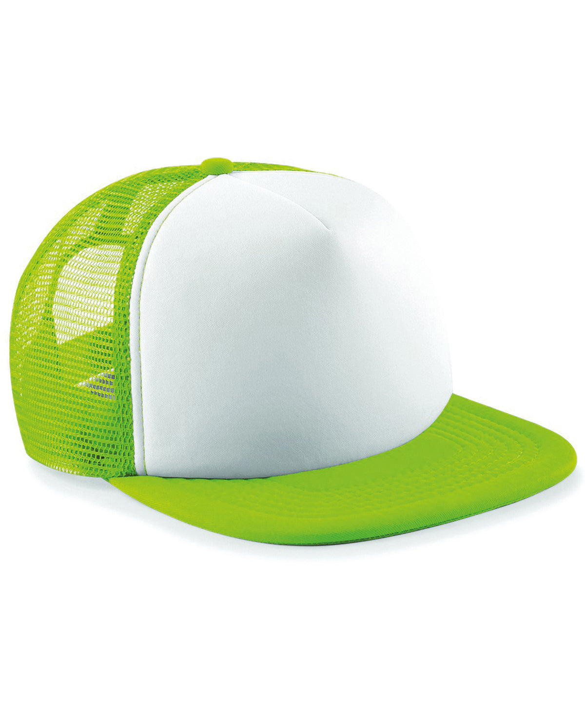 Personalised Caps - Lime Beechfield Vintage snapback trucker