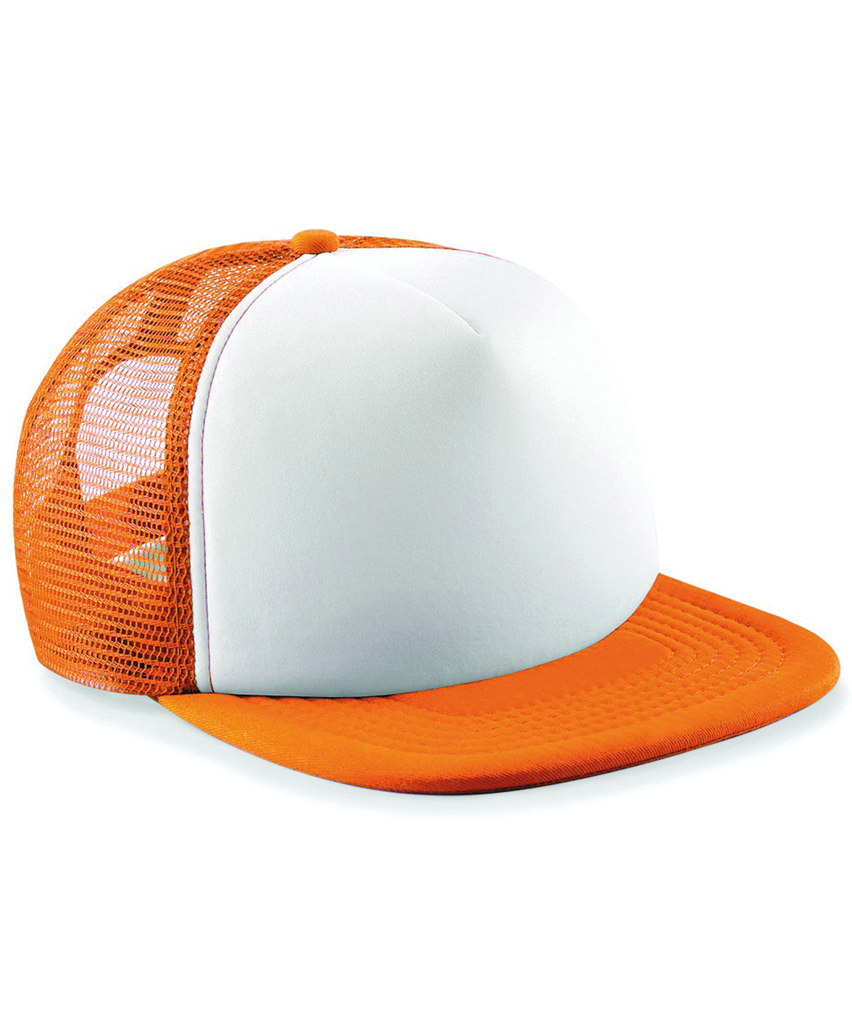 Personalised Caps - Mid Orange Beechfield Vintage snapback trucker