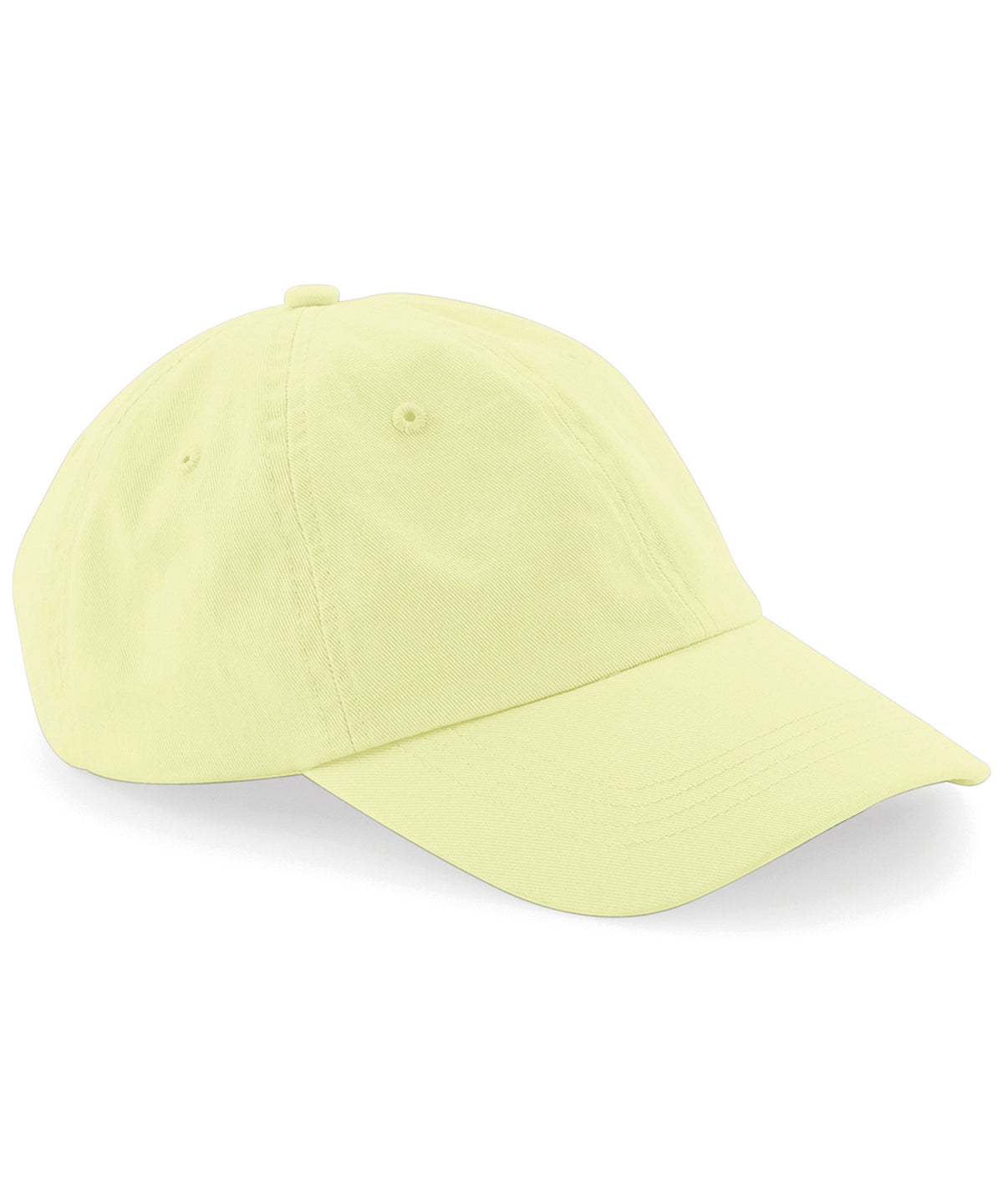 Personalised Caps - Light Yellow Beechfield Low-profile 6-panel dad cap