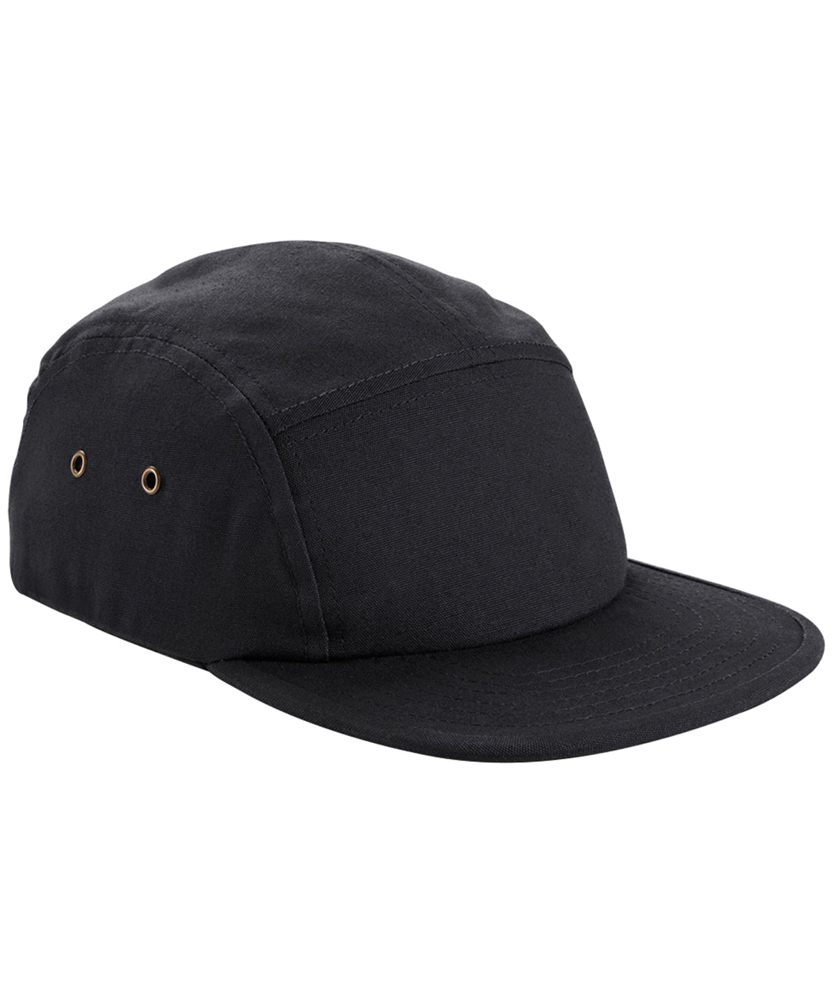 Personalised Caps - Black Beechfield Canvas 5-panel camper cap