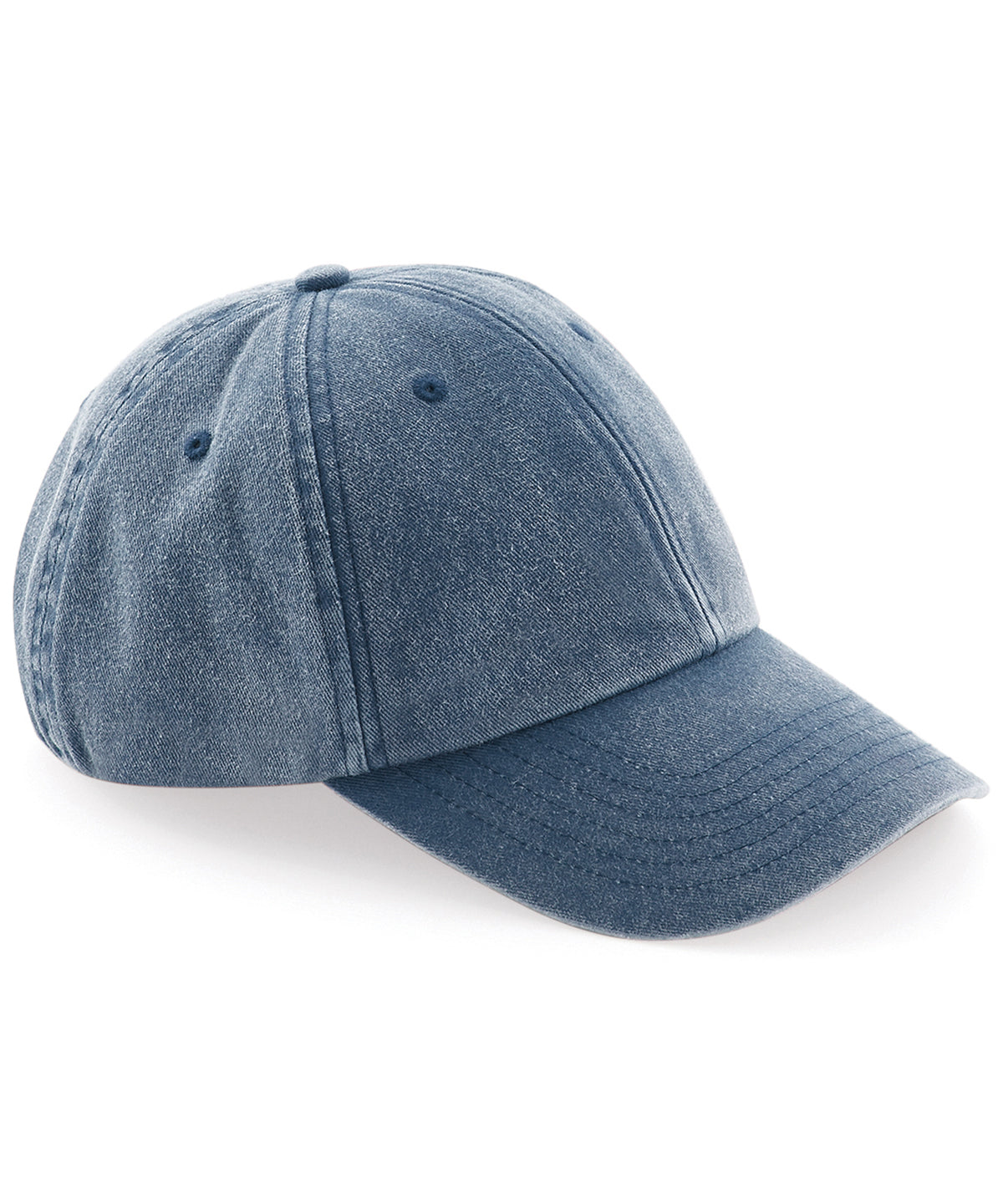 Personalised Caps - Mid Blue Beechfield Low-profile vintage cap