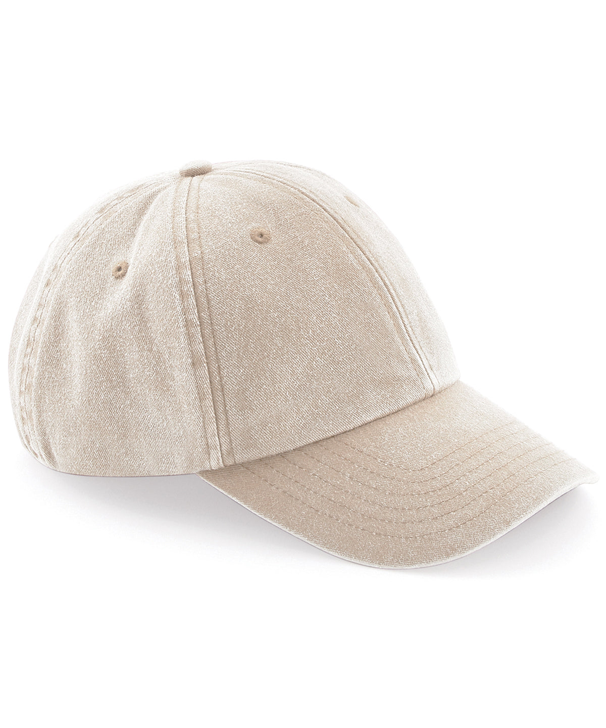Personalised Caps - Off White Beechfield Low-profile vintage cap