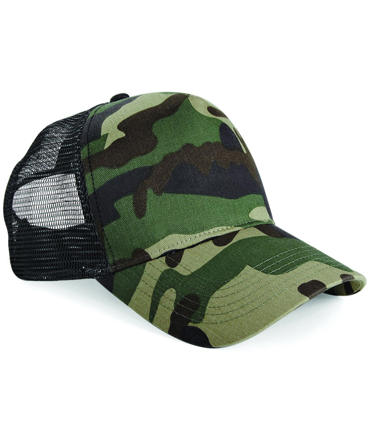 Personalised Caps - Camouflage Beechfield Camo snapback trucker