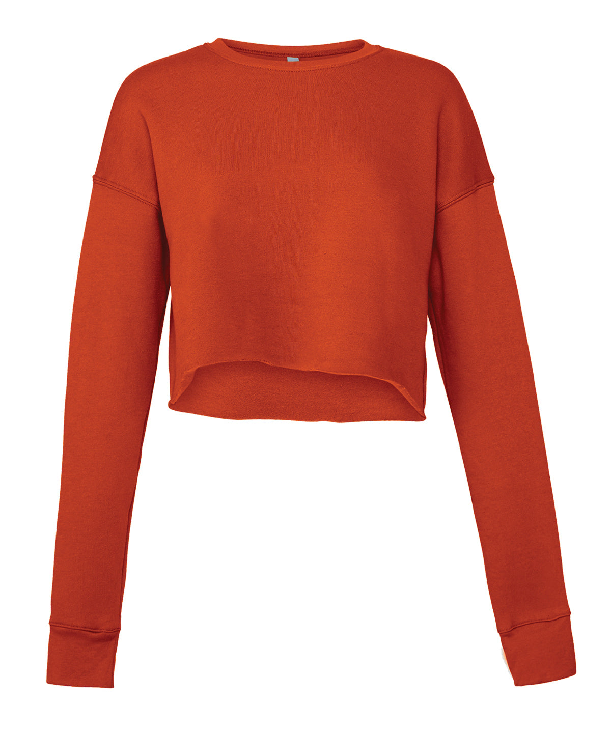 Personalised Sweatshirts - Black Bella Canvas Women's cropped crew fleece