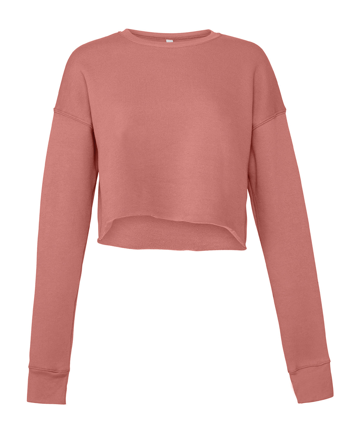 Personalised Sweatshirts - Dark Red Bella Canvas Women's cropped crew fleece