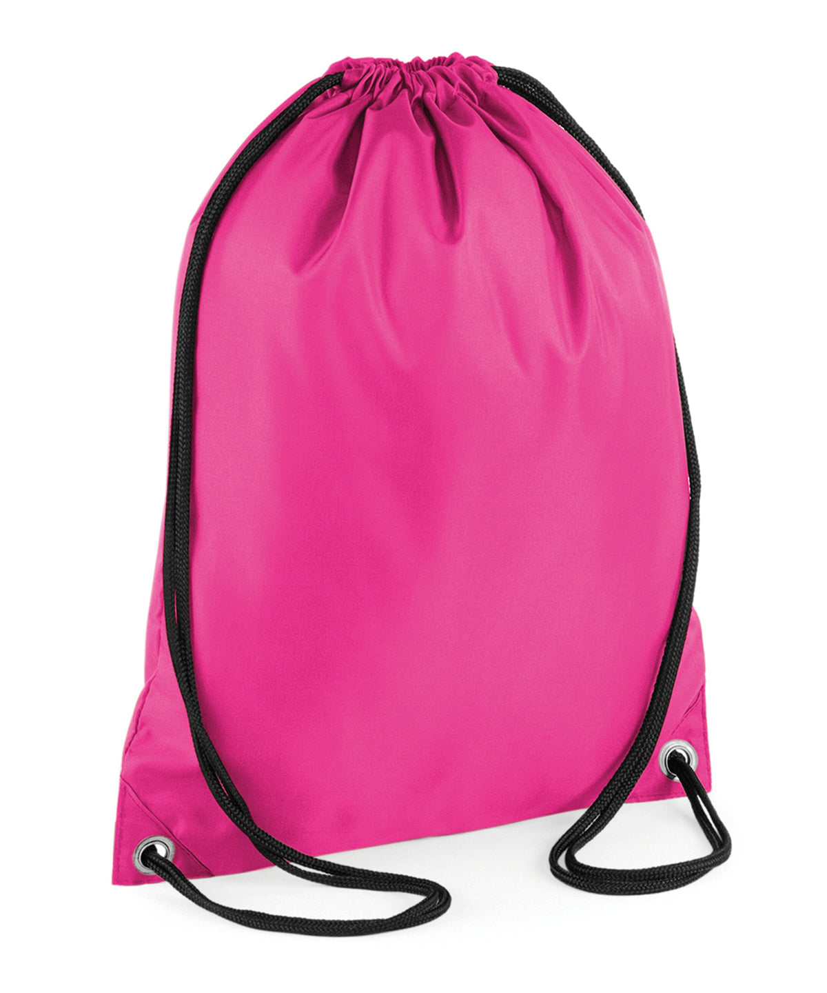 Personalised Bags - Fuchsia Bagbase Budget gymsac