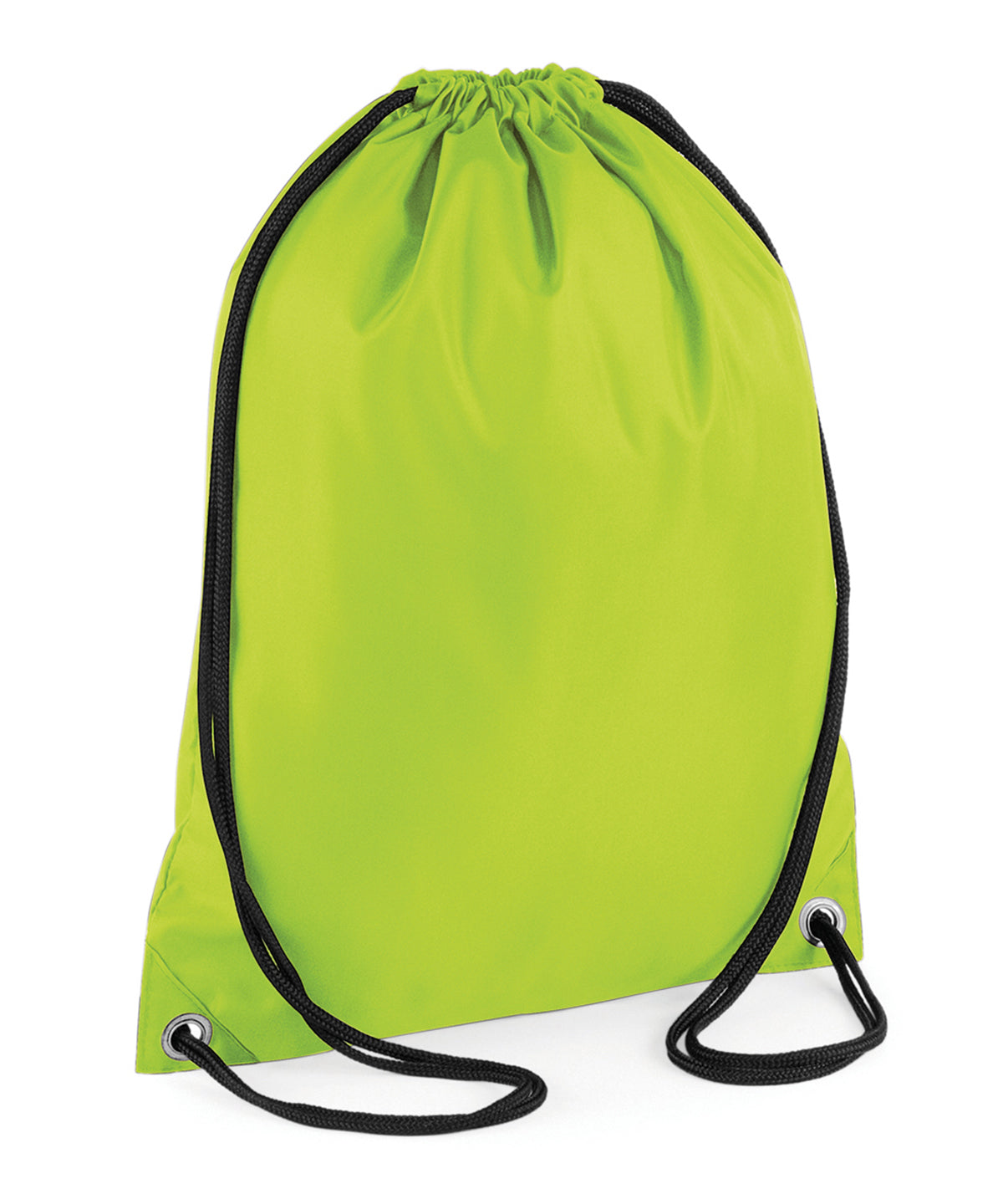 Personalised Bags - Lime Bagbase Budget gymsac
