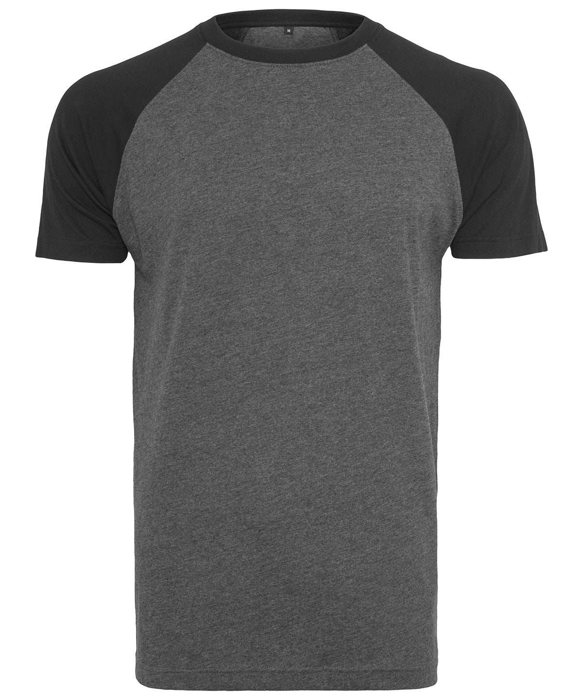 Personalised T-Shirts - Black Build Your Brand Raglan contrast tee