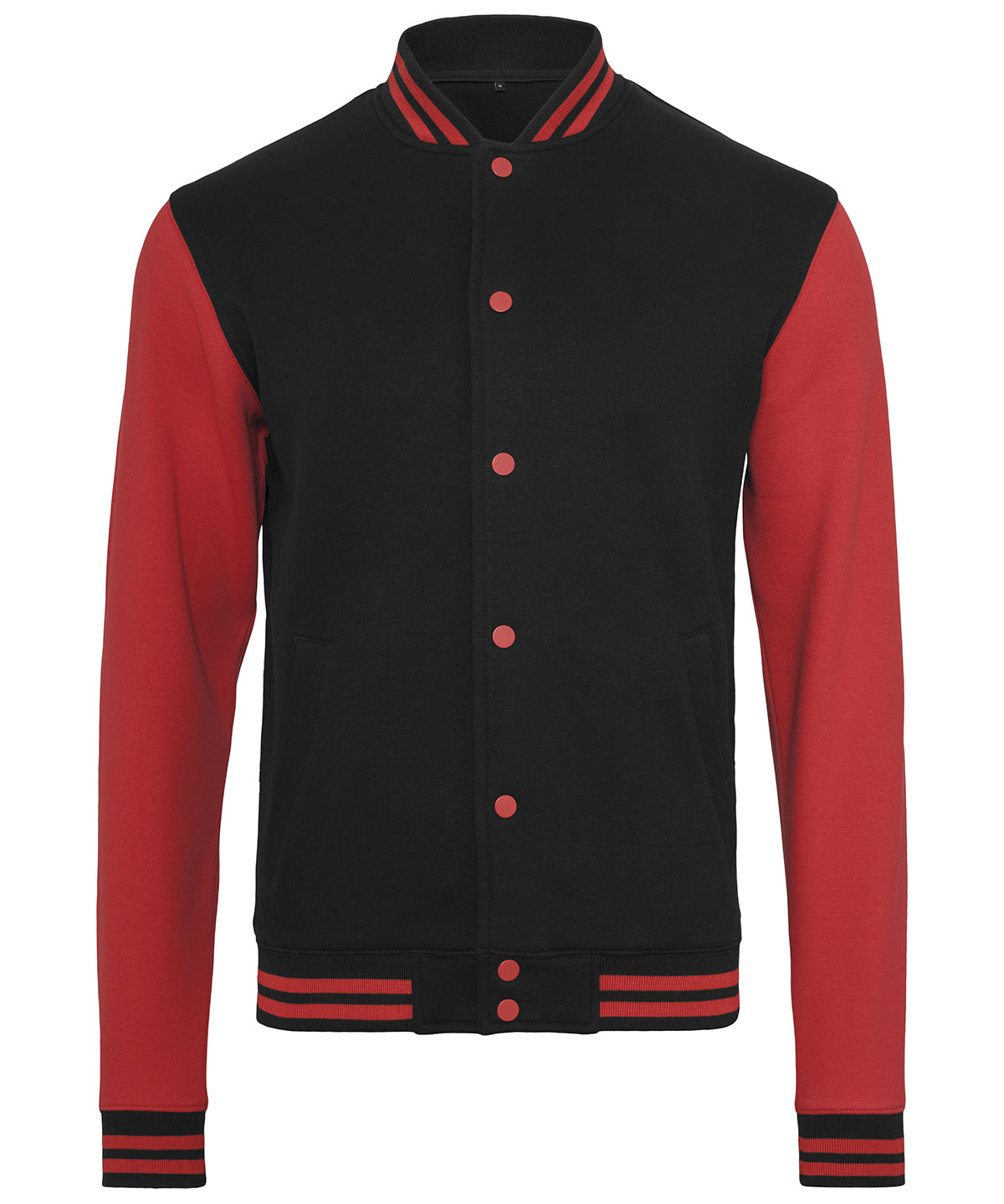 Personalised Jackets - Black Build Your Brand Sweat college jacket