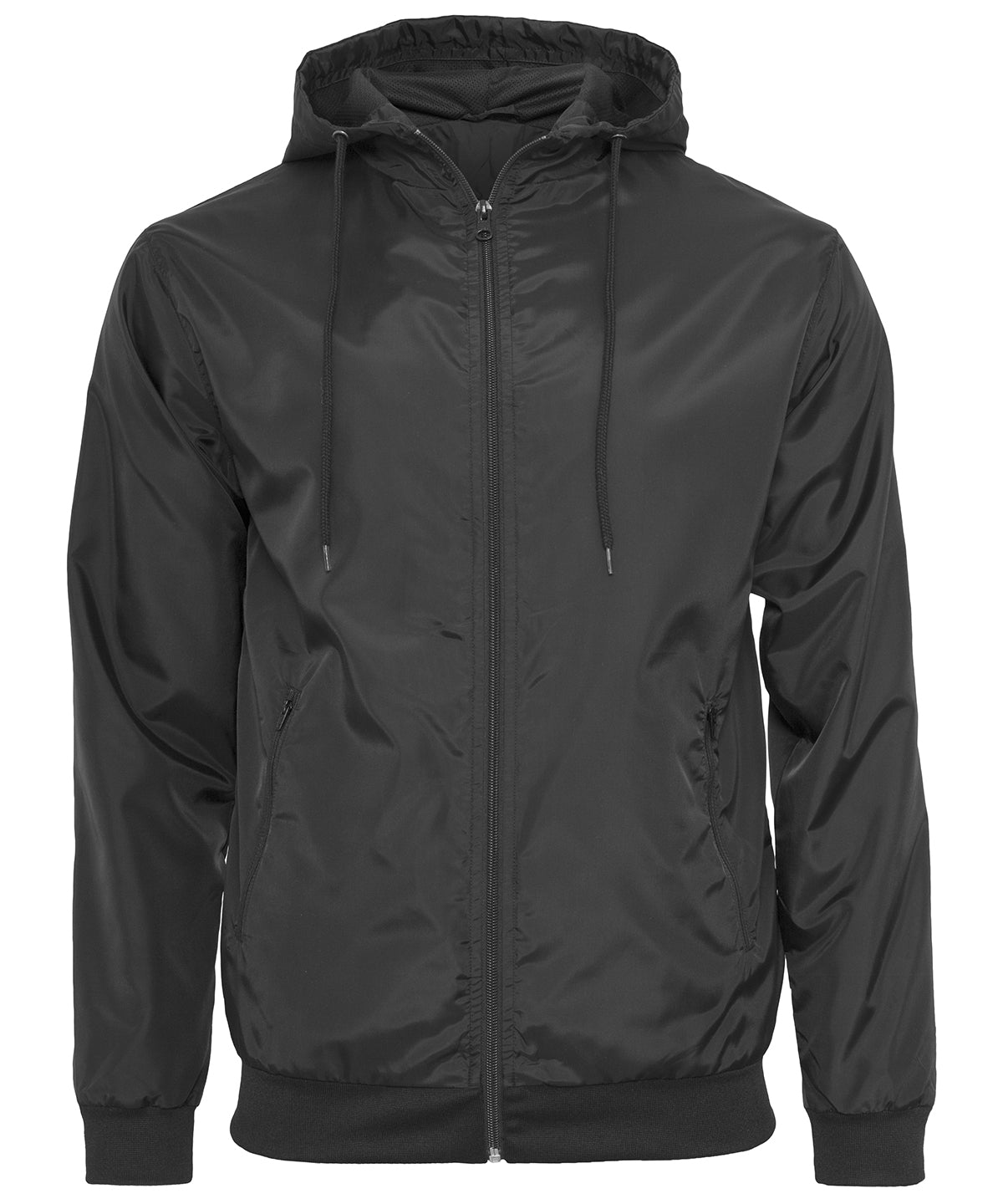Personalised Jackets - Black Build Your Brand Wind runner