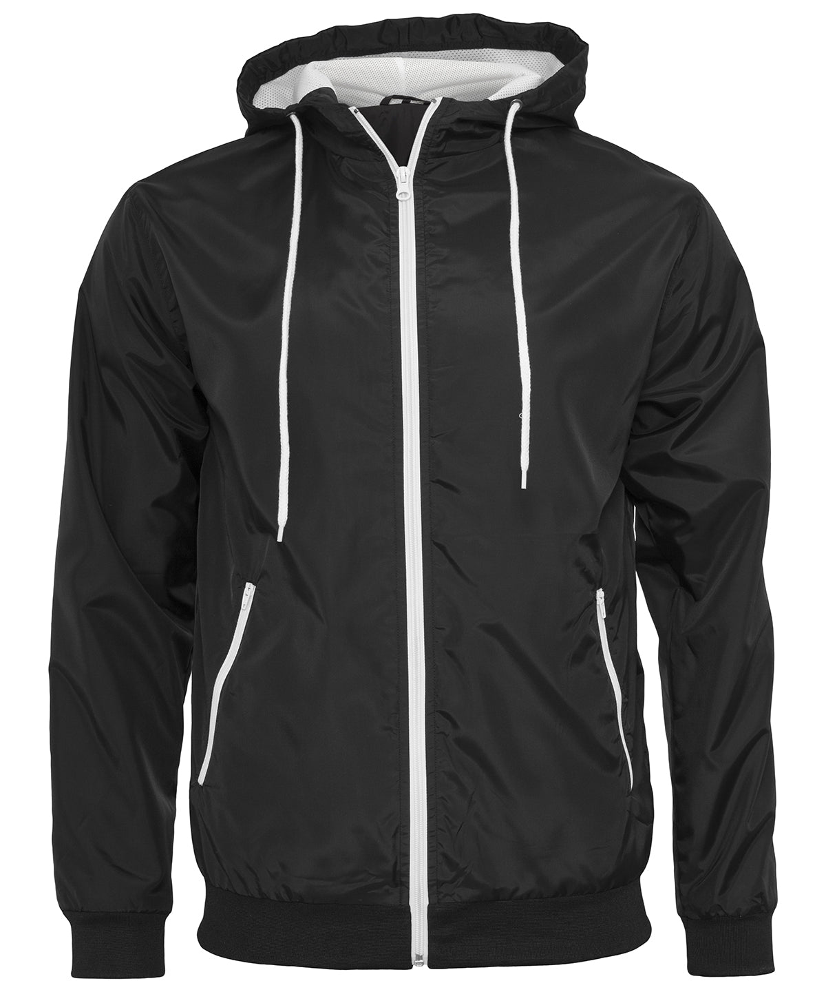 Personalised Jackets - Black Build Your Brand Wind runner