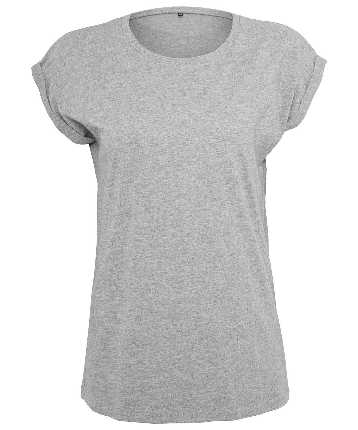 Personalised T-Shirts - Navy Build Your Brand Women's extended shoulder tee
